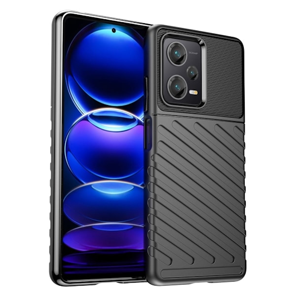 Thunder Xiaomi Redmi Note 12 Pro Plus Suojakotelo - Musta Black