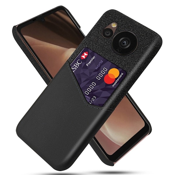 Bofink Sharp Aquos Sense 7 Plus Card Suojakuori - Musta Black