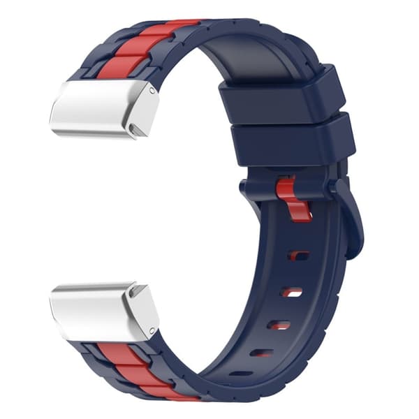 26 mm silikone-urrem til Garmin-ur - Marine Blå / Rød Blue