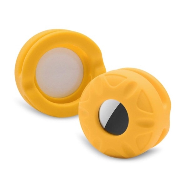 AirTags pet tracker silicone cover - Yellow / Size: S Yellow