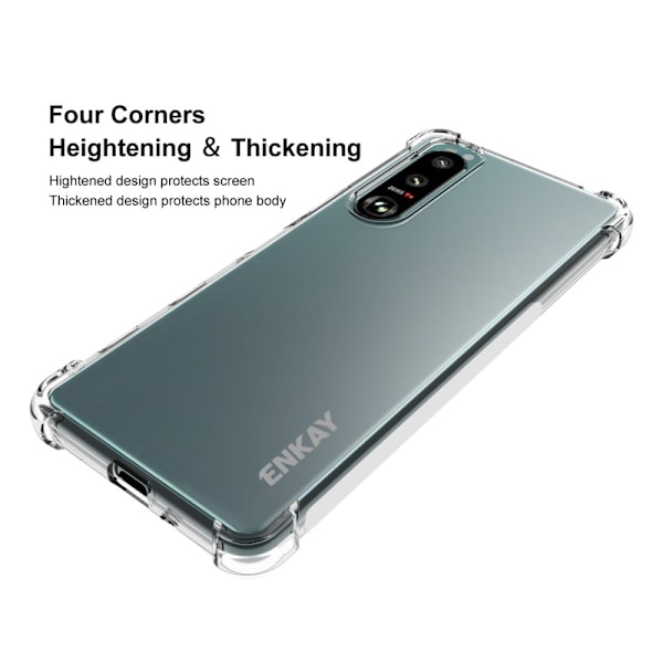 ENKAY klart faldsikkert etui til Sony Xperia 5 III Transparent