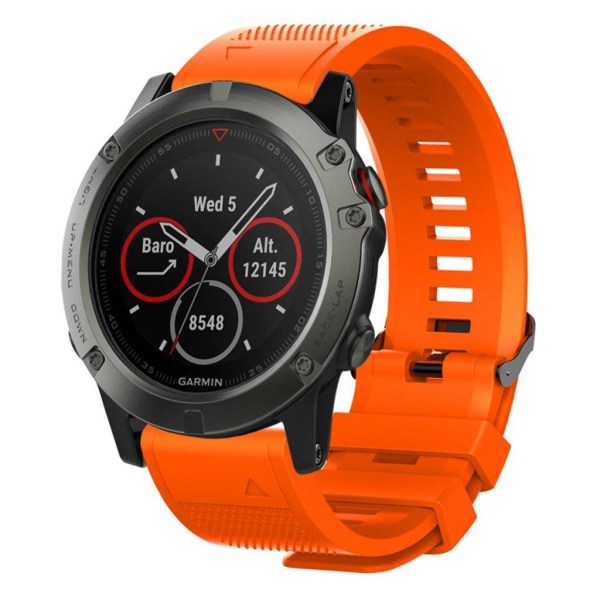 Garmin Fenix 5S klockarmband i silikon - Orange Orange