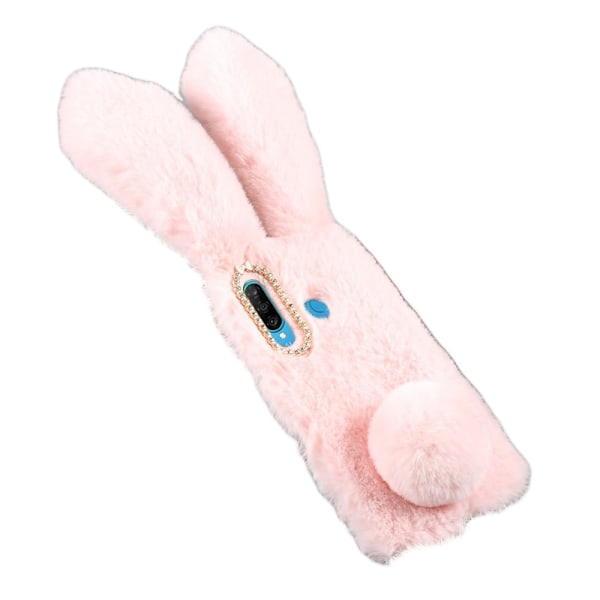 Fluffy Rabbit Huawei P30 Lite skal - Rosa Rosa