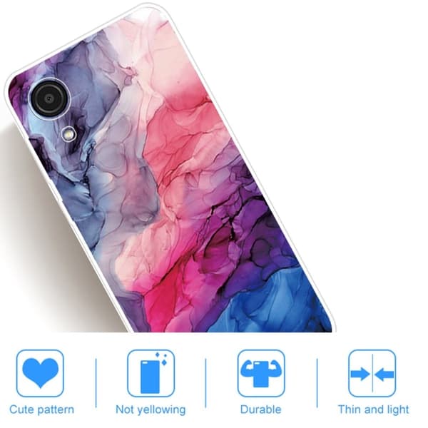 Marmormotiv Samsung Galaxy A03 Core skal - Vattenhaltigt Livfullt Mönster multifärg