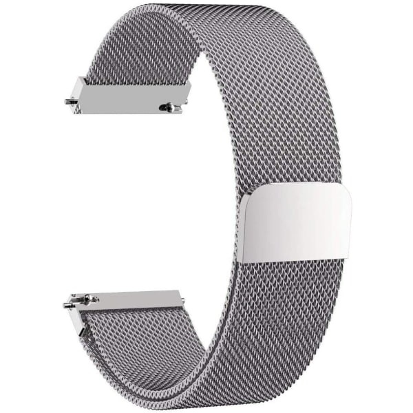 Garmin Forerunner 645 / 245 milanese stainless steel watch strap Silver grey