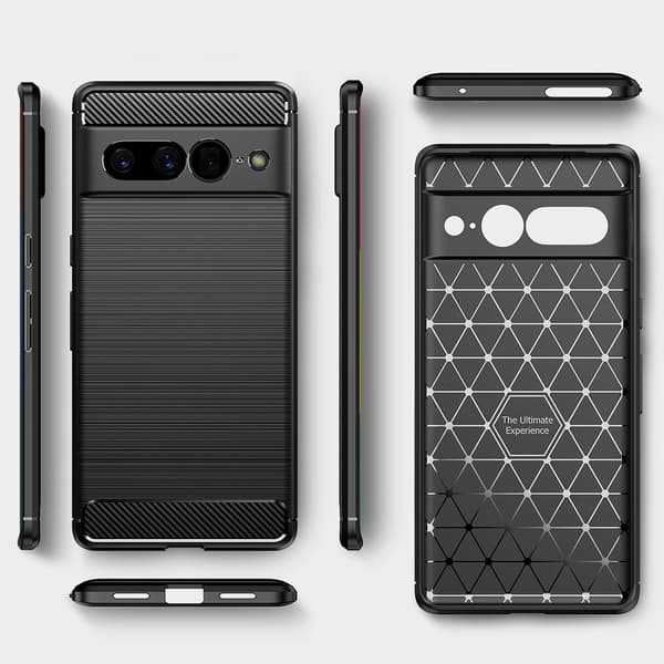 Carbon Flex Google Pixel 7 Pro skal - Svart Svart