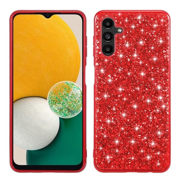 Glitter Samsung Galaxy A56 skal - Röd Röd
