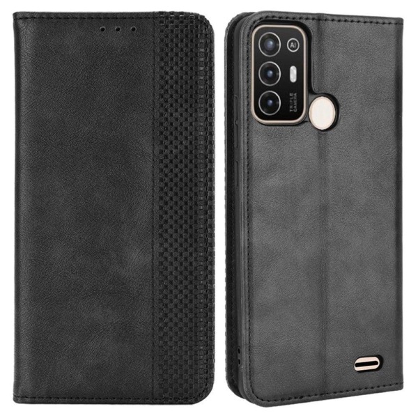 Bofink Vintage ZTE Blade A52 nahkakotelo - Musta Black