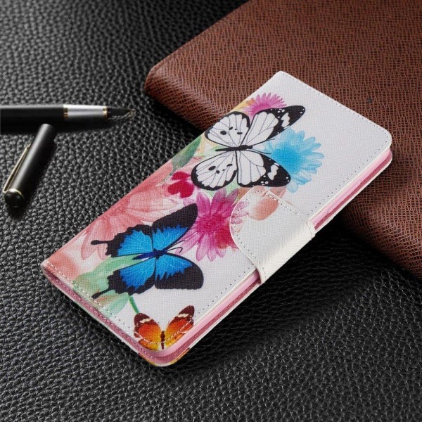 Wonderland Samsung Galaxy A51 flip kuoret - Eloisat Perhoset Multicolor
