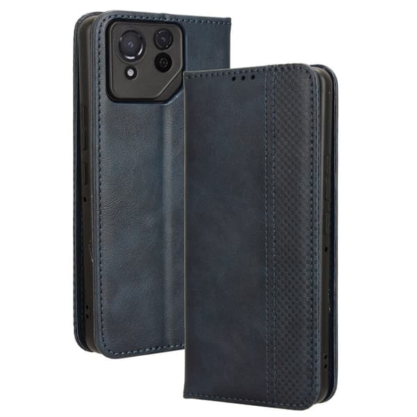 Bofink Vintage Asus ROG Phone 8 Pro lærveske - Blå Blue