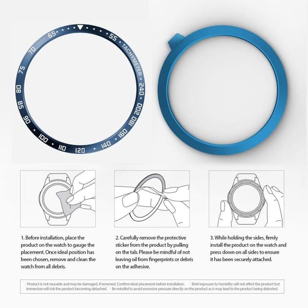 Samsung Galaxy Watch 3 (41 mm) med urskive i rustfritt stål - Blå / Blå Blue