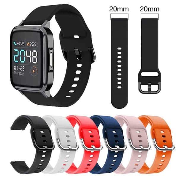 Haylou SmartWatch komfort silikone urrem - Lyserød Størrelse: S Pink