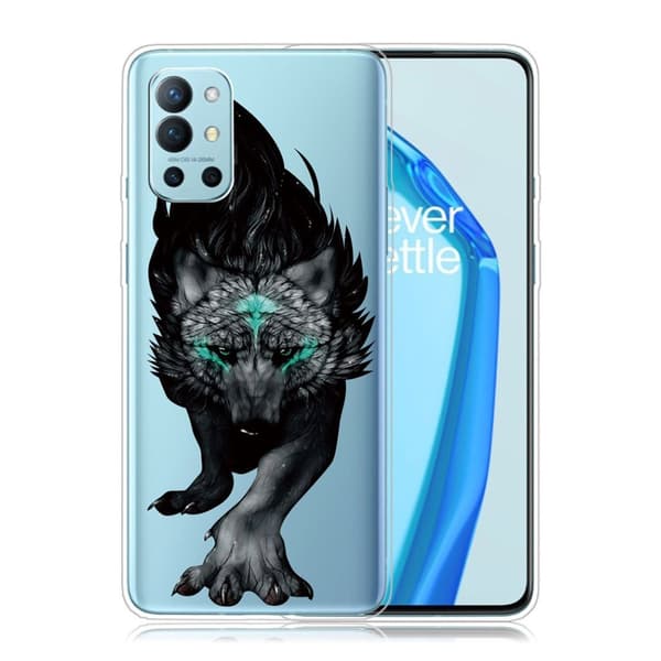 Deco OnePlus 9R Suojakotelo - Scary Wolf Transparent