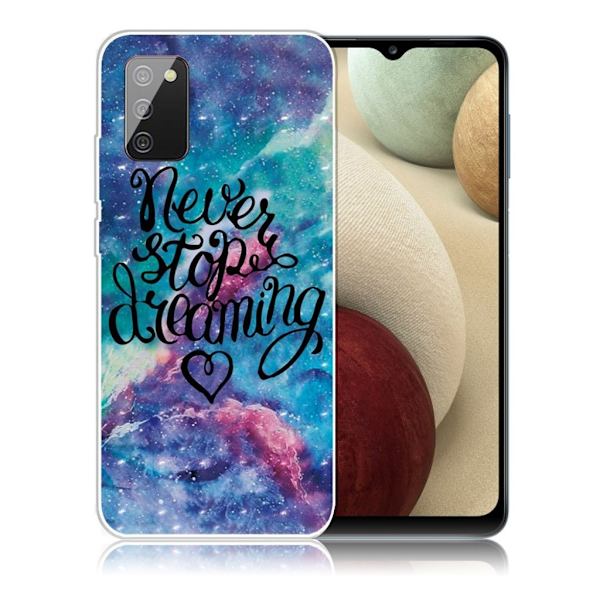 Deco Samsung Galaxy A02s Etui - Never Stop Dreaming Multicolor