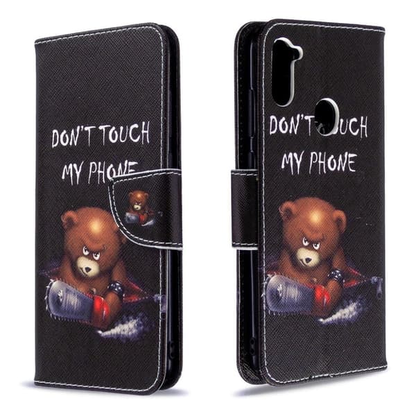 Wonderland Samsung Galaxy A11 / M11 etui - Karhu ja Sen Varoitukset Black