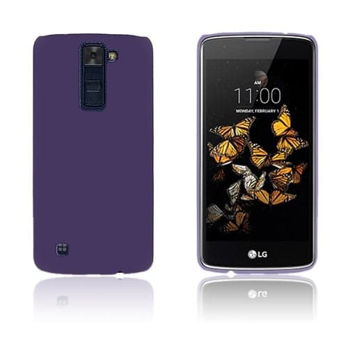 Sund Gummifisert hardt bakdeksel for LG K8 - Lilla Purple