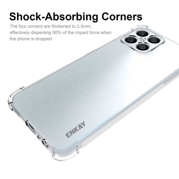 ENKAY clear drop-proof case for Honor X8 Transparent