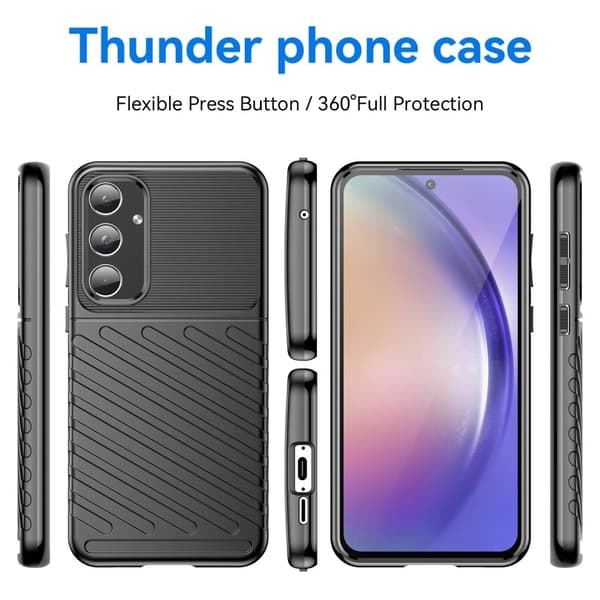 Thunder Samsung Galaxy A55 cover - Sort Black