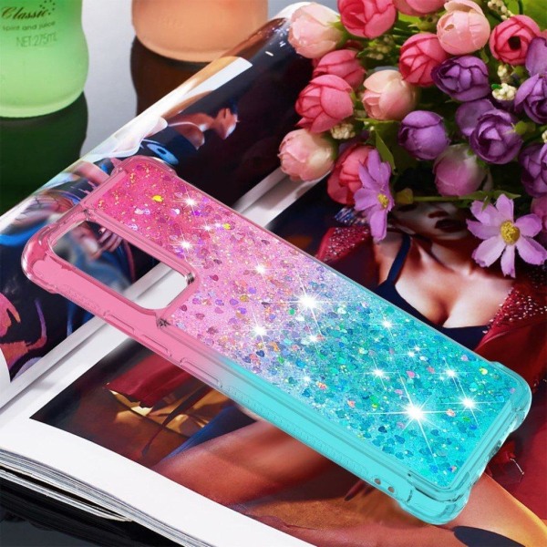 Princess Samsung Galaxy A82 5G kotelot - Pinkki / Taivaansininen Green