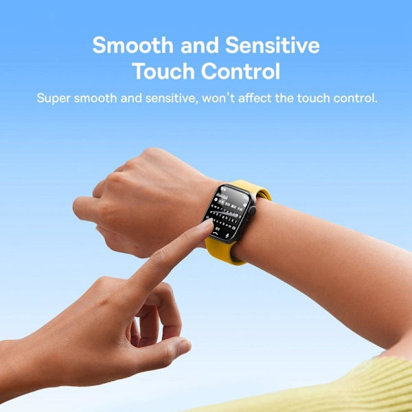 BASEUS Apple Watch Series 8 (45mm) HD skærmbeskytter - Sort Black