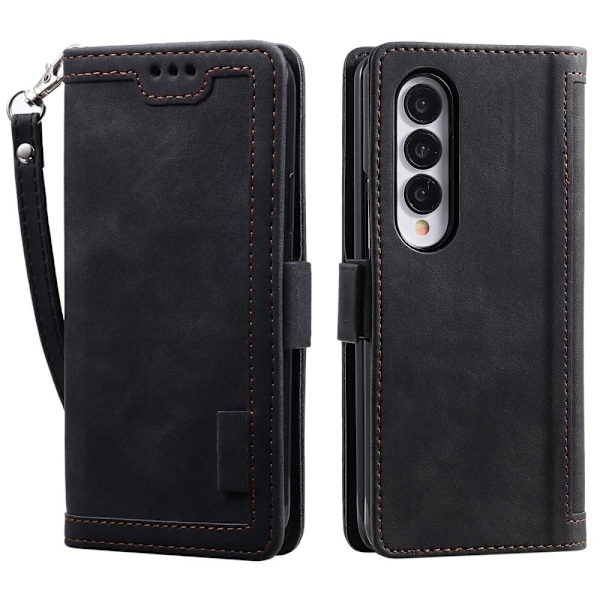 Suburbian läder Samsung Galaxy Z Fold4 fodral - Svart Svart