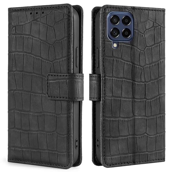 Croco Samsung Galaxy M53 5G cover - Sort Black