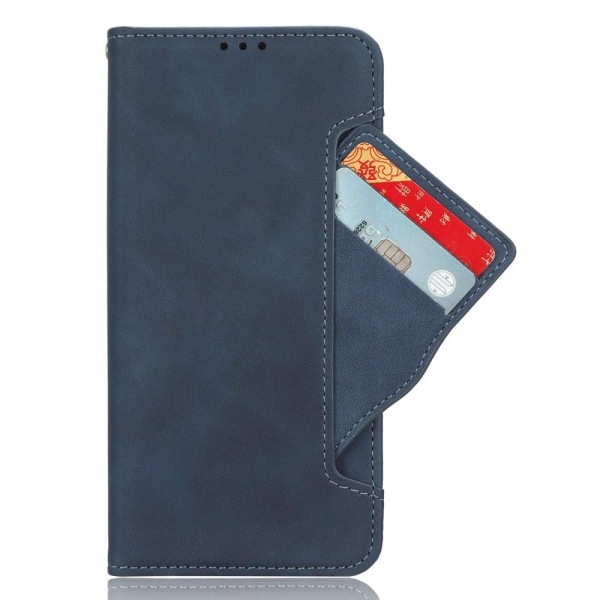 Modernt Motorola Moto G73 fodral med plånbok - Blå Blå