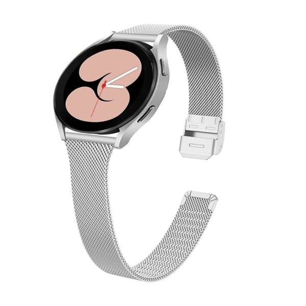 20mm milanese stainless steel watch strap for Samsung Galaxy Wat Silvergrå