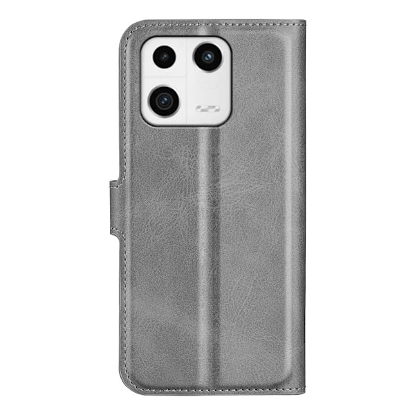 Læderetui med Pung til Xiaomi 13 - Grå Silver grey