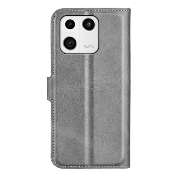 Læretui med Lommebok til Xiaomi 13 - Grå Silver grey