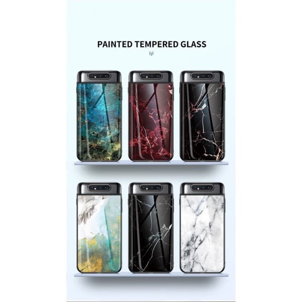 Fantasy Marble Samsung Galaxy A80 deksel - Hvit White