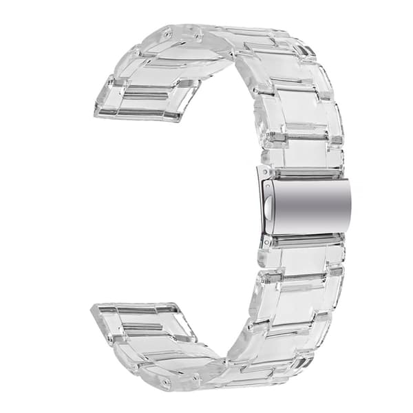 22mm hartsityylinen kellohihna Fossil-kelloon - Läpinäkyvä Transparent