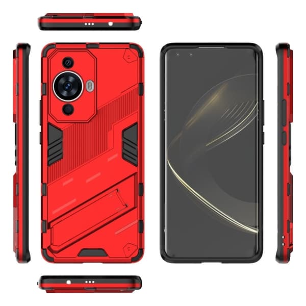 Shockproof Hybrid Deksel med A Modern Touch til Huawei Nova 11 - Rød Red