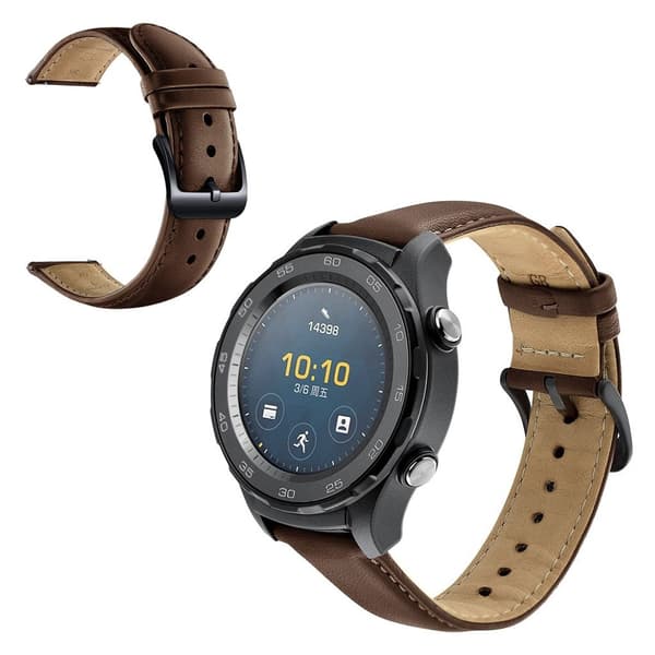 Samsung Gear S3 Frontier læder Læder Urrem - Brun Brown