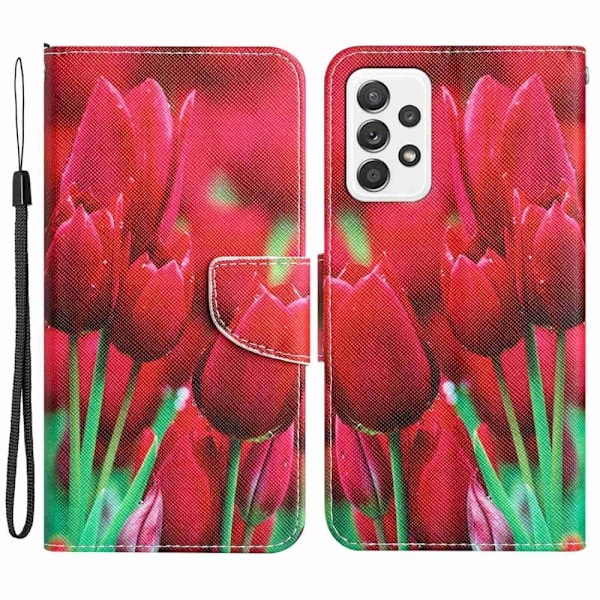 Wonderland Samsung Galaxy A33 5G Läppäkotelo - Tulip Red
