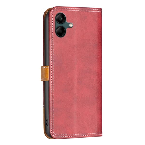 BINFEN tofarget læretui for Samsung Galaxy A04 - Rød Red