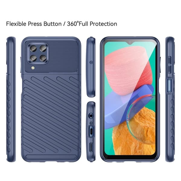 Thunder Samsung Galaxy M33 5G deksel - Blå Blue
