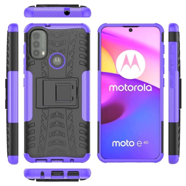 Offroad Etui Motorola Moto E40 - Lilla Purple