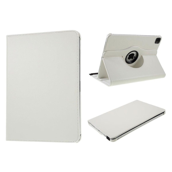 iPad Air (2020) 360 graders rotatable læder etui - hvid White