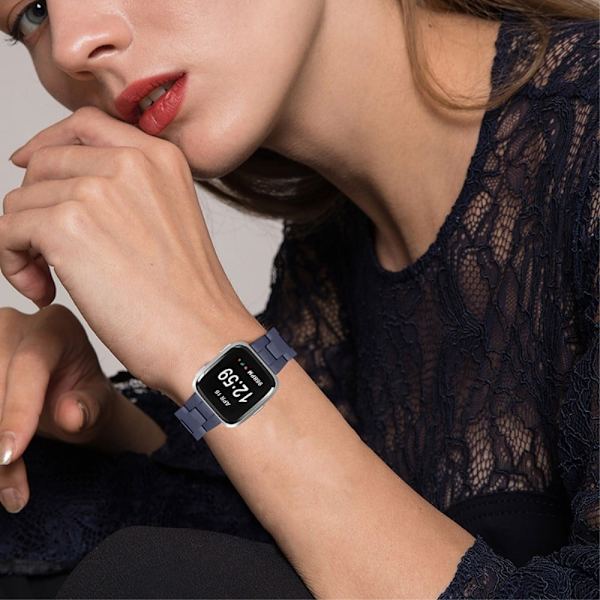 Fitbit Versa 2 / Versa Lite snabbkopplingsarmband i harts - Midnattsblå Blå