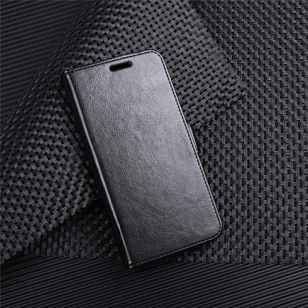 Nokia 8 Äkta läder fodral - Svart Svart