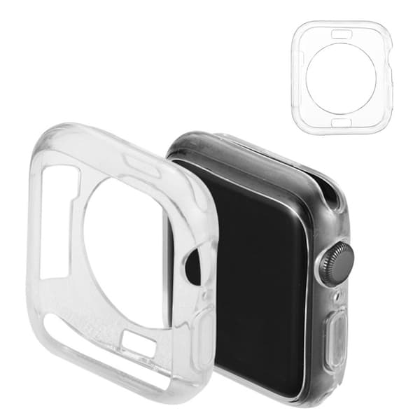 Apple Watch Series 5 44mm simple silikone etui - Transparent Transparent