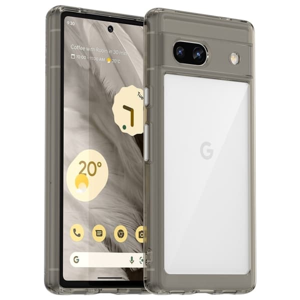 Google Pixel 7a smart telefonskal i akryl - Transparent Grå Silvergrå