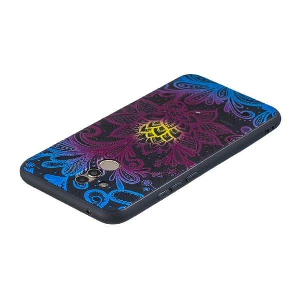 Huawei Mate 20 Lite fodral med mönstertryck - Blommönster multifärg