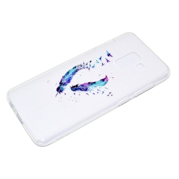 Samsung Galaxy J6 Pehmeä Kuviollinen TPU Takasuoja Kuori - Sulka Multicolor