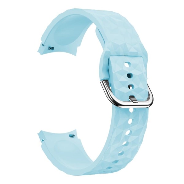 Samsung Galaxy Watch 5 / 5 Pro / 4 klockarmband i silikon i rombstil - Baby Blå Blå