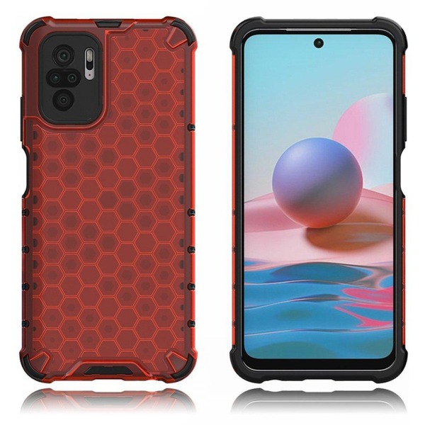 Bofink Honeycomb Xiaomi Redmi Note 10S Etui - Rød Red