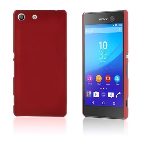 Rubberized Hard Phone Case For Sony Xperia M5 E5603 / M5 Dual E5633 - Punainen Red