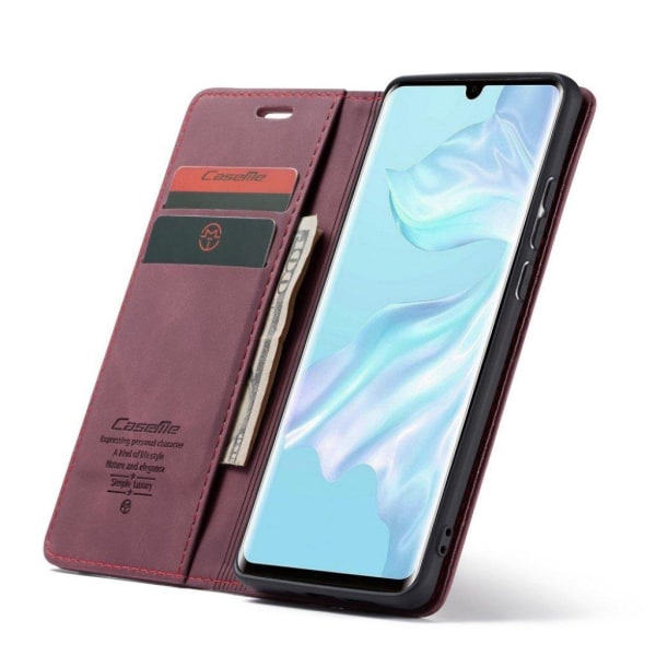 CASEME Huawei P30 Pro retro læderetui - Lilla Purple