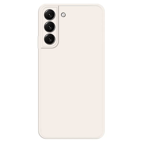 Avfasat gummerat droppskydd för Samsung Galaxy S22 - Beige Brun
